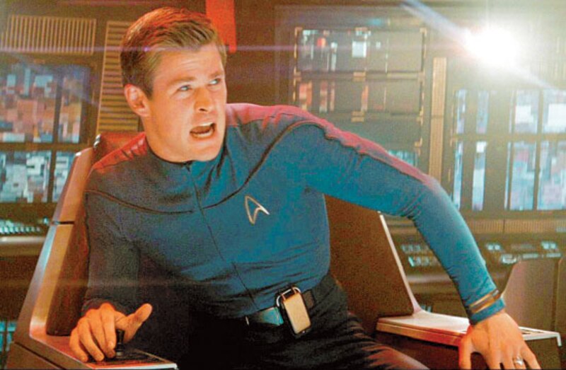 Chris Pine en la película Star Trek