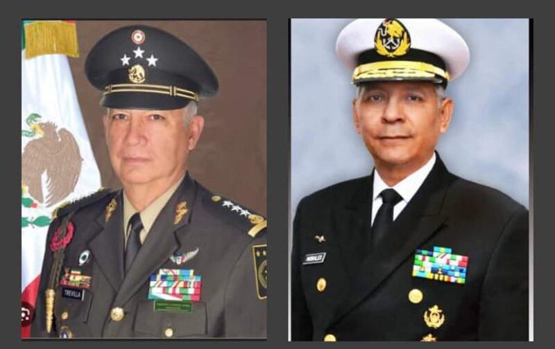 General mexicano y almirante estadounidense