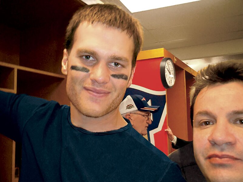 Tom Brady y un fanático