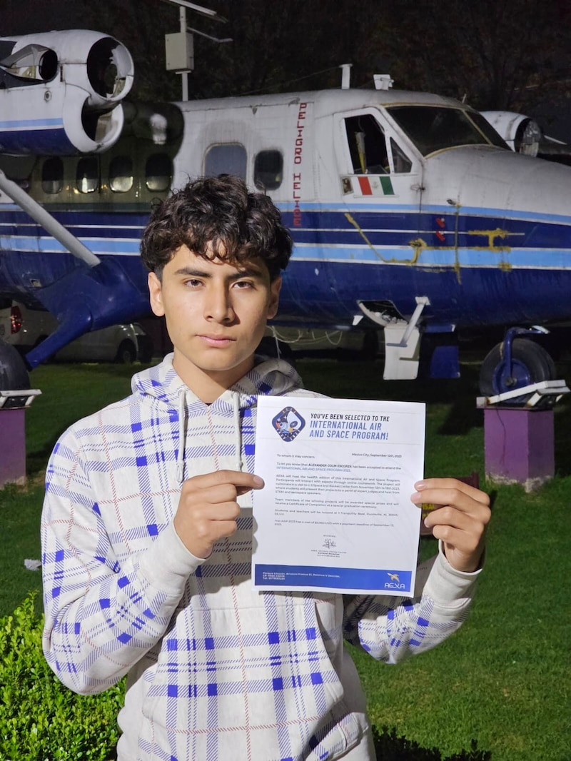 ¡Estudiante mexicano es seleccionado para el Programa Internacional de Aire y Espacio!