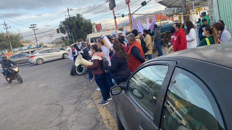 Protesta de enfermeras en la Ciudad de México