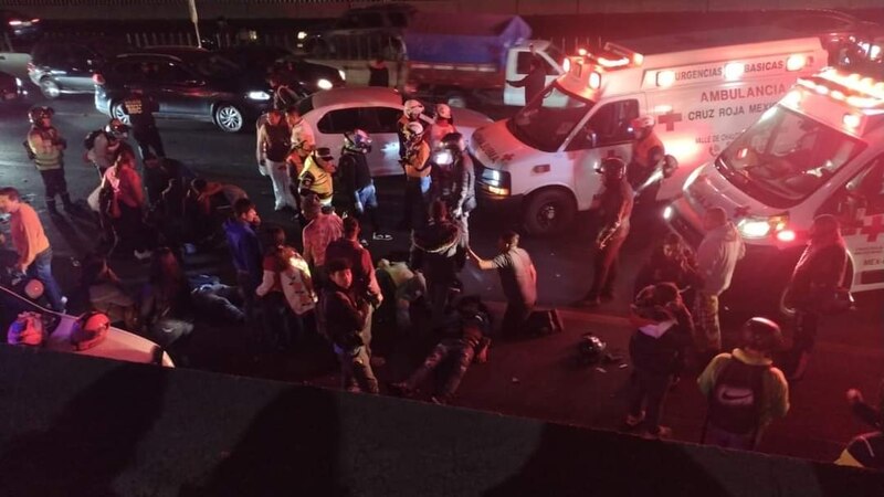 Accidente de tráfico en la Ciudad de México deja varios heridos