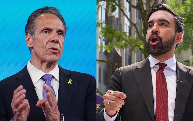 Andrew Cuomo y Zohran Mamdani