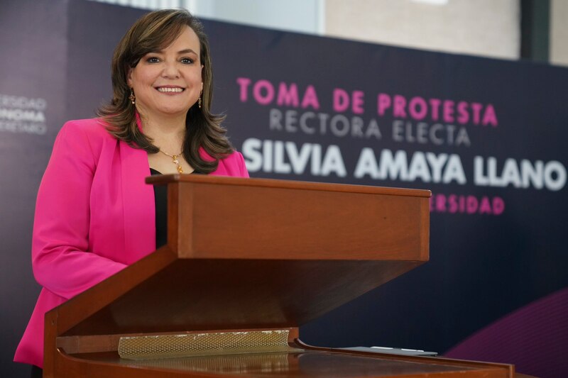 Toma de protesta de la rectora electa de la Universidad Autónoma de San Luis Potosí, Silvia Amador Llano.