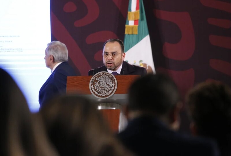 El presidente Andrés Manuel López Obrador durante una conferencia de prensa