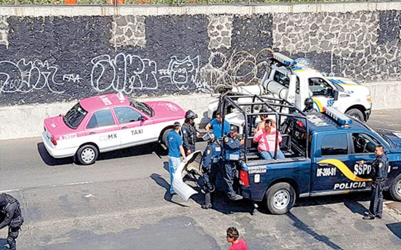 Accidente de tráfico en la Ciudad de México