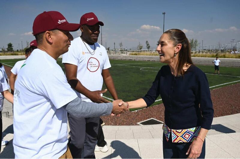 La presidenta de México recorrió el Parque Ecológico de Texcoco