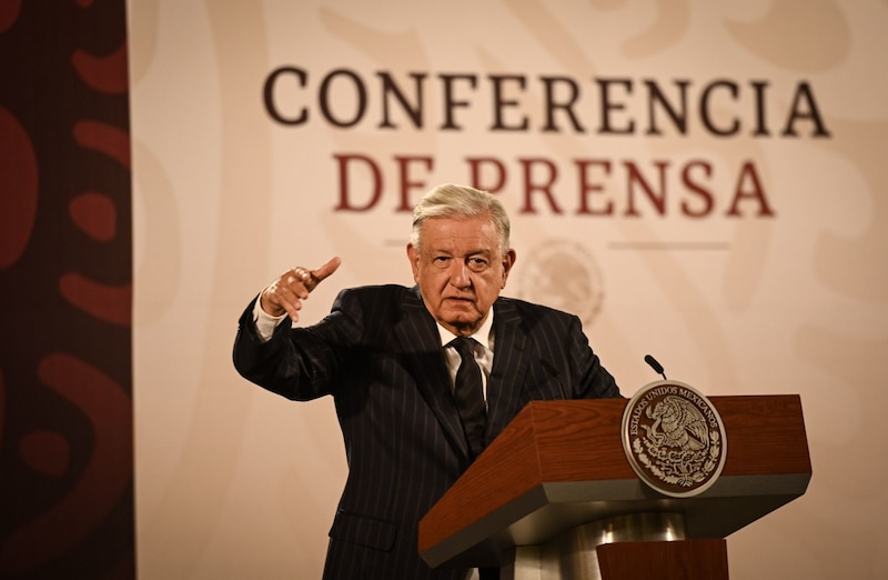 El presidente Andrés Manuel López Obrador ofrece una conferencia de prensa