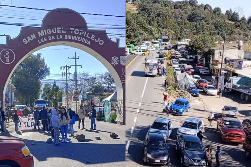 Este jueves 6 de noviembre, la vialidad en ambos sentidos se empezó a ver afectada desde temprano.