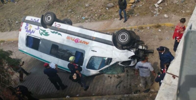 Accidente de autobús en México deja varios heridos