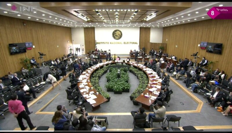 Reunión del Consejo General del Instituto Nacional Electoral (INE)