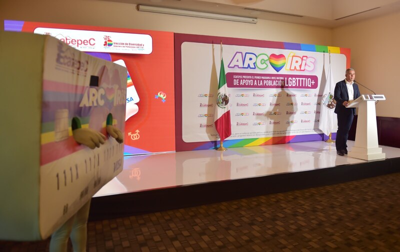 Presentación del programa de apoyo a la población LGBTTTIQ+ en Ecatepec