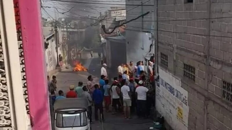 Incendio en la calle