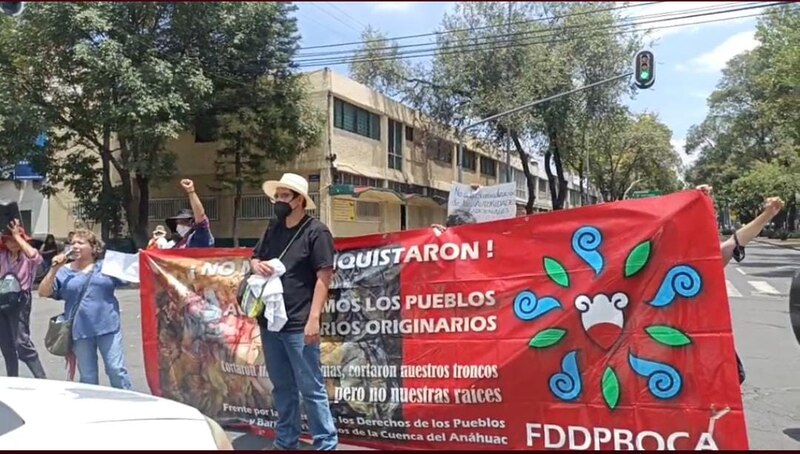 Marcha de pueblos originarios en México