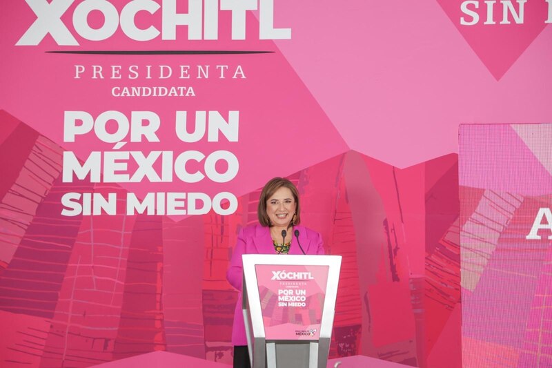 Title: Xóchitl Gálvez, candidata a la presidencia de México por el partido Movimiento Ciudadano