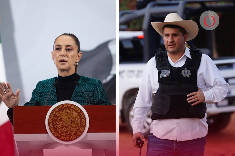 Claudia Sheinbaum y Carlos Manzo