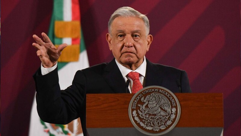 El presidente Andrés Manuel López Obrador durante una conferencia de prensa.