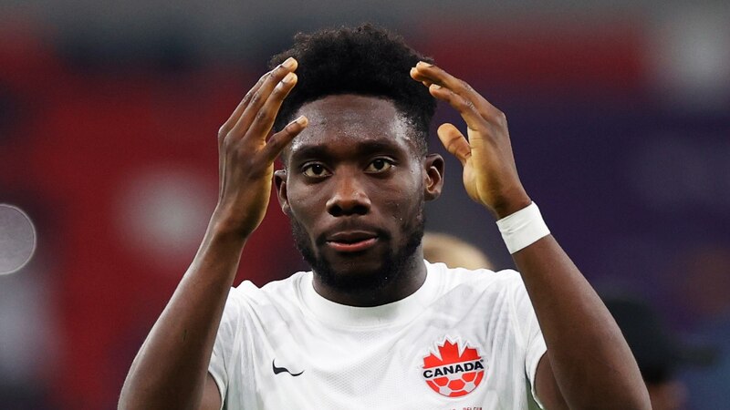 Alphonso Davies, jugador de la selección de fútbol de Canadá