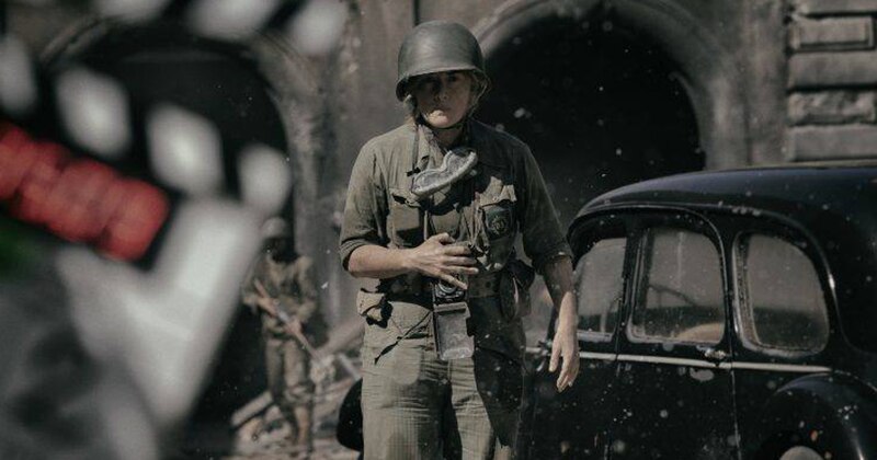 Una mujer soldado en la guerra