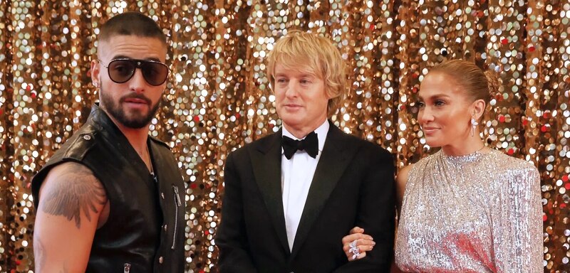 Jennifer Lopez, Ben Affleck y Maluma juntos en la alfombra roja