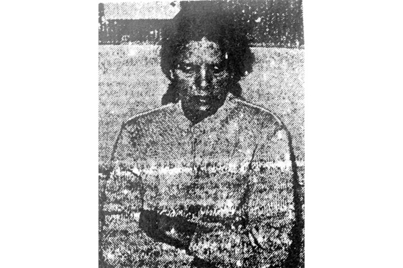 Retrato de mujer afroamericana en los años 50