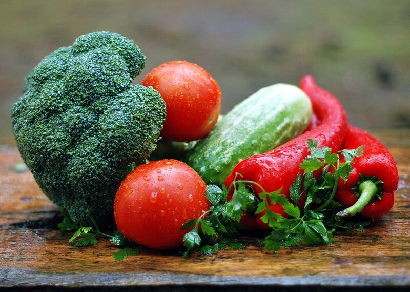 Verduras frescas y saludables