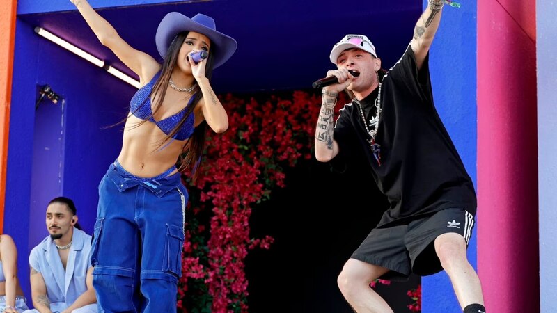 Karol G y J Balvin en concierto