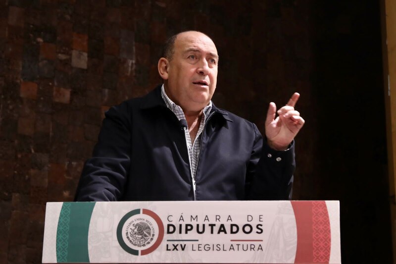 El diputado federal por Morena, Mario Delgado, durante una sesión en la Cámara de Diputados.