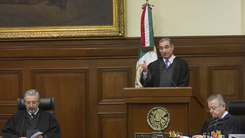 El presidente de la Suprema Corte de Justicia de la Nación, Arturo Zaldívar, durante una sesión del pleno.